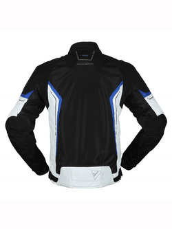 Kurtka motocyklowa Modeka Khao Air czarno-popielato-niebieska