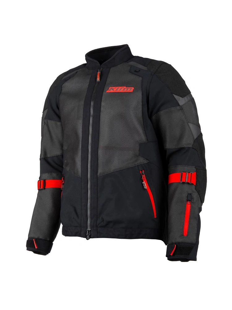 Kurtka motocyklowa tekstylna Klim Baja czarno-czerwona