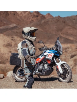 Spodnie motocyklowe damskie tekstylne Klim Sedona szaro-brązowe