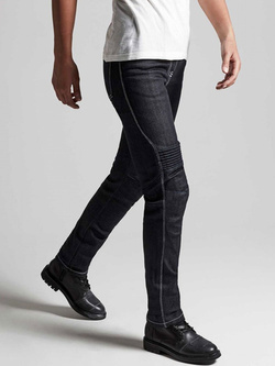 Jeansy motocyklowe damskie Spidi Furious Pro czarno-niebieskie