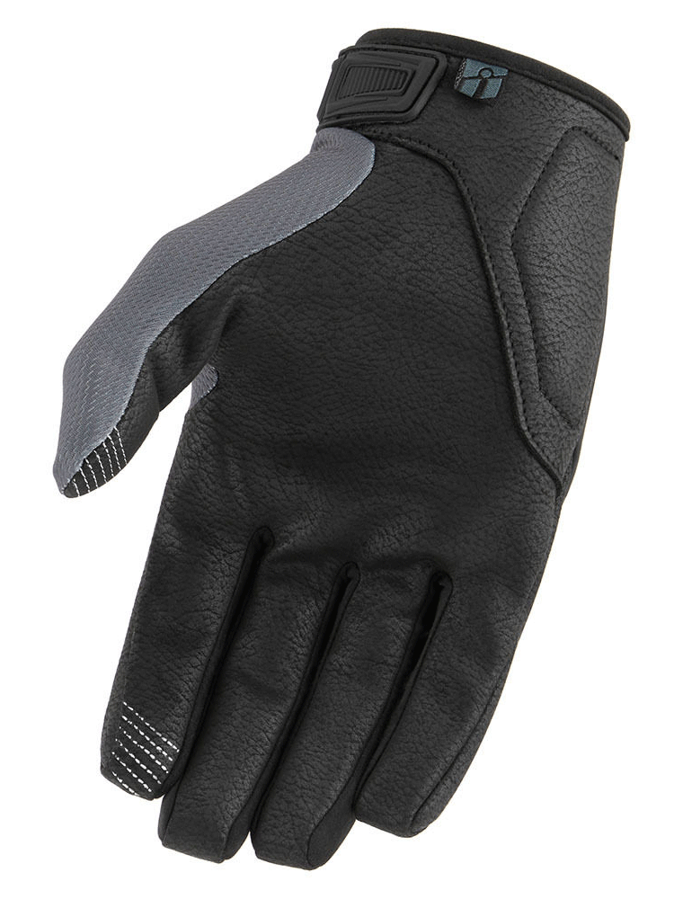 Rękawice motocyklowe Icon Hooligan CE szaro-czarne