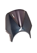 Półowiewka motocyklowa PUIG Vison Kawasaki, Honda, Moto Guzzi, Royal Enfiled, Suzuki, ,Triupmh, Yamaha (wybrane modele) stylizowana na carbon z mocno przyciemnianą szybą