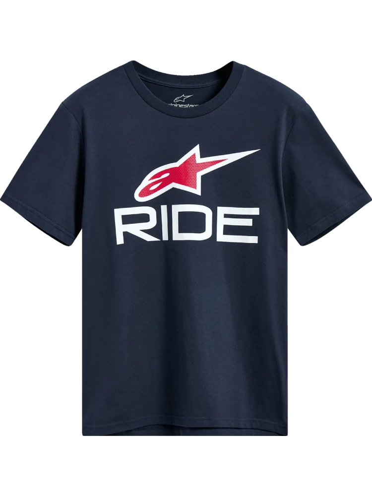 Koszulka z krótkim rękawem Alpinestars Rider 2.0 CSF niebiesko-biało-czerwona