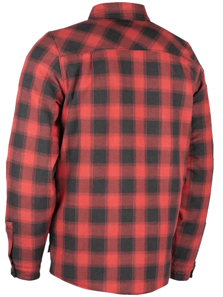 Koszula motocyklowa Icon Fallblock Flannel czarno-czerwona