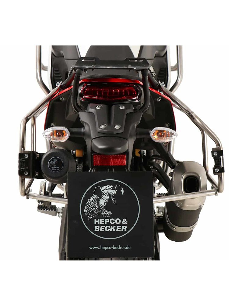 Stelaż kufrów bocznych Hepco&Becker Cutout Xplorer 40/37 Yamahy Ténéré 700 / Rally (19-24) srebrny