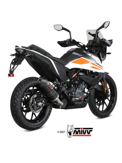 Tłumik motocyklowy Slip-On Line (Oval) MIVV do KTM 390 Adventure (20-) carbon