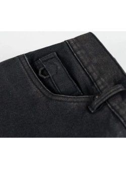 Jeansy motocyklowe Knox Colton Slim Aged Black Rust czarne