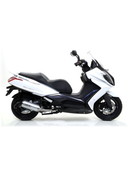 Tłumik Arrow Urban [Aluminium "Dark" + Nichrom "Dark"] - Kawasaki J125 [16] / Kymco Downtown 125i [09-16]