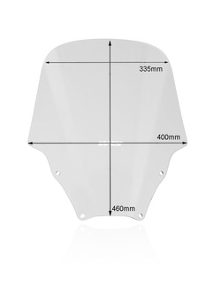 Szyba motocyklowa WRS Standard Honda Forza 125 (18-21), Forza 300 (18-20) przezroczysta