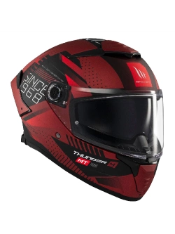 Kask integralny MT Thunder 4 SV Luminence D5 czerwono-czarny matowy