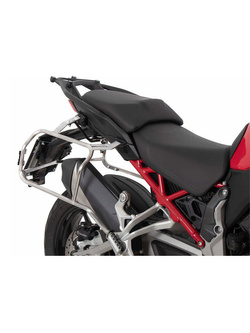 Zestaw: kufry boczne + stelaże Hepco&Becker Xplorer Cutout Ducati Multistrada V4/S/S Sport/Pikes Peak (21-24)/Rally (23-24) czarne