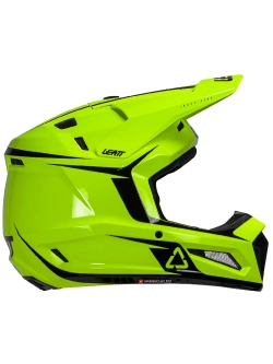 Kask dziecięcy enduro Leatt Moto 3.5 V25 z goglami czarno-szarymi-fluo