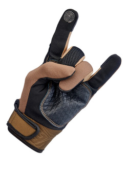 Rękawice cross Biltwell Baja brązowo-czarne