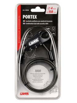 Linka zabezpieczająca z zamkiem szyfrowanym Lampa Portex [150 cm]