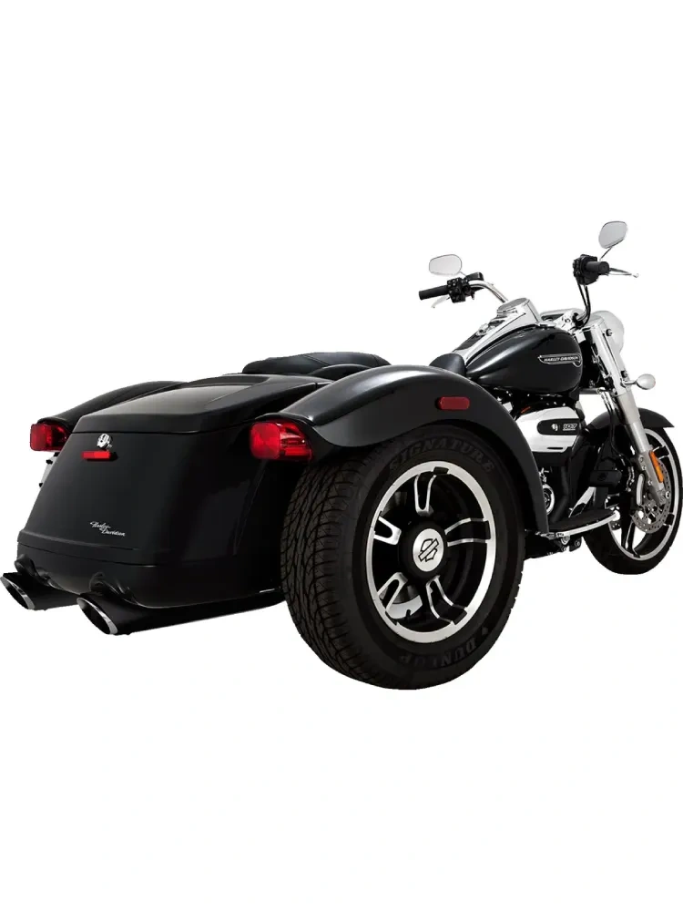 Tłumik motocyklowy Vance & Hines Twin Slash Harley Davidson Freewheeler 1750/ 1868 (17-25)/ Road Glide 3 (23-25) czarny matowy