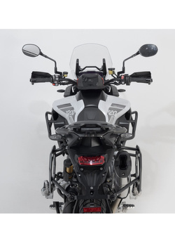 Zestaw: kufry boczne + stelaże PRO TRAX ADV SW-MOTECH 45/37 do motocykla Triumph Tiger 1200 GT / Pro / Rally Pro (22-) (pojemność 37 i 45 L) czarne
