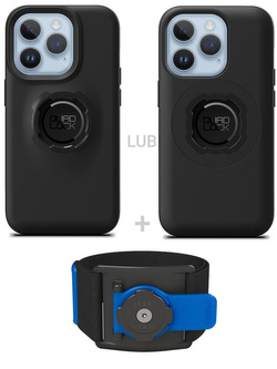 Zestaw do biegania: etui na telefon iPhone 14 Pro + opaska sportowa Quad Lock