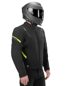 Kurtka motocyklowa tekstylna Shima Rush 3.0 czarno-fluo żółta
