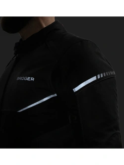 Kurtka motocyklowa tekstylna Broger Grid czarna