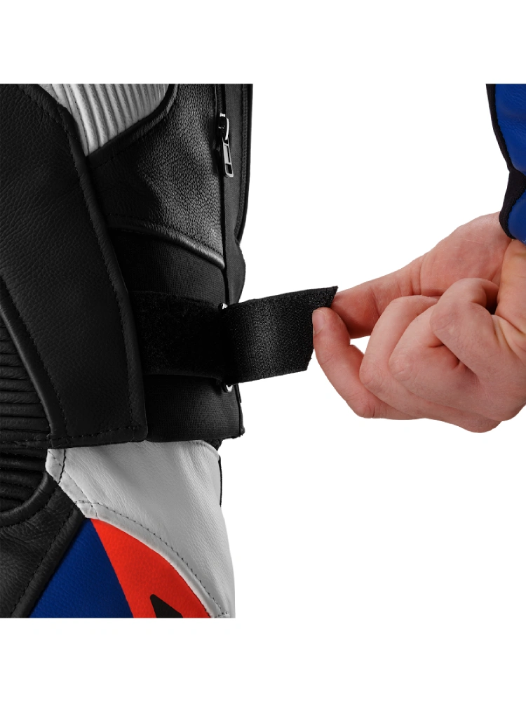 Kurtka motocyklowa skórzana Shima Mission ST G2 niebiesko-biało-czerwona