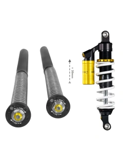 Zestaw: Amortyzator motocyklowy podwyższający wysokość motocykla Touratech Extreme2 + kartridże BMW F 900 GS (24-) [+20 mm]