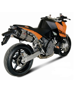 Tłumiki motocyklowe Slip-On Line (Suono) MIVV do KTM 990 Superduke (05-11) srebrne