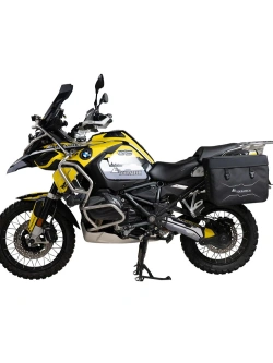 Zestaw: sakwy boczne Soft System Travel + stelaże srebrne + bagażnik Touratech BMW (wybrane modele) [poj.: 2 x 40l]
