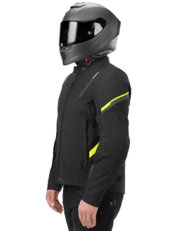 Kurtka motocyklowa tekstylna Shima Rush 3.0 czarno-fluo żółta