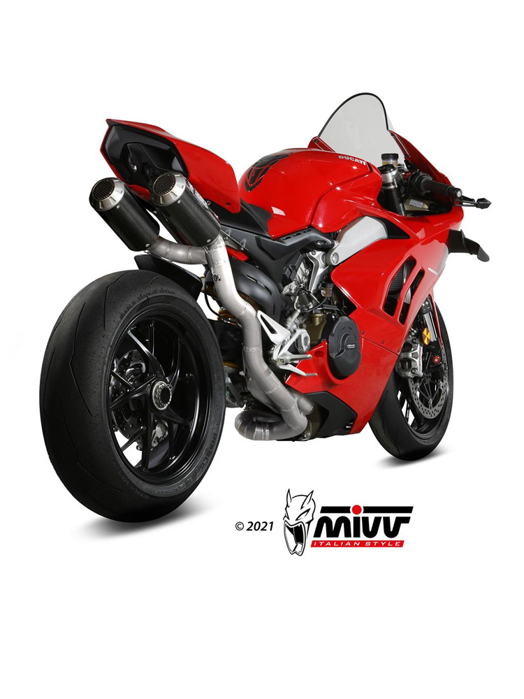Pełny układ wydechowy (MK3) MIVV do Ducati Panigale V4 (18-22) carbon