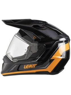 Kask enduro Leatt Moto 7.5 czarno-pomarańczowy z goglami czarno-szarymi