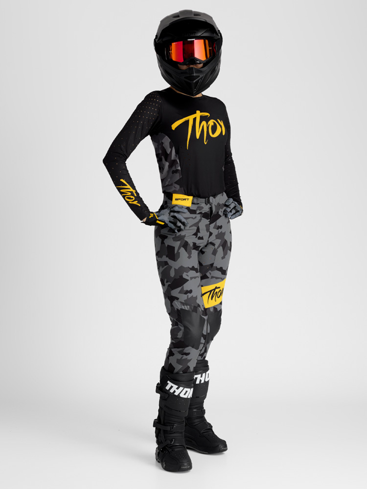 Spodnie cross damskie Thor Sportmode Shadow czarne