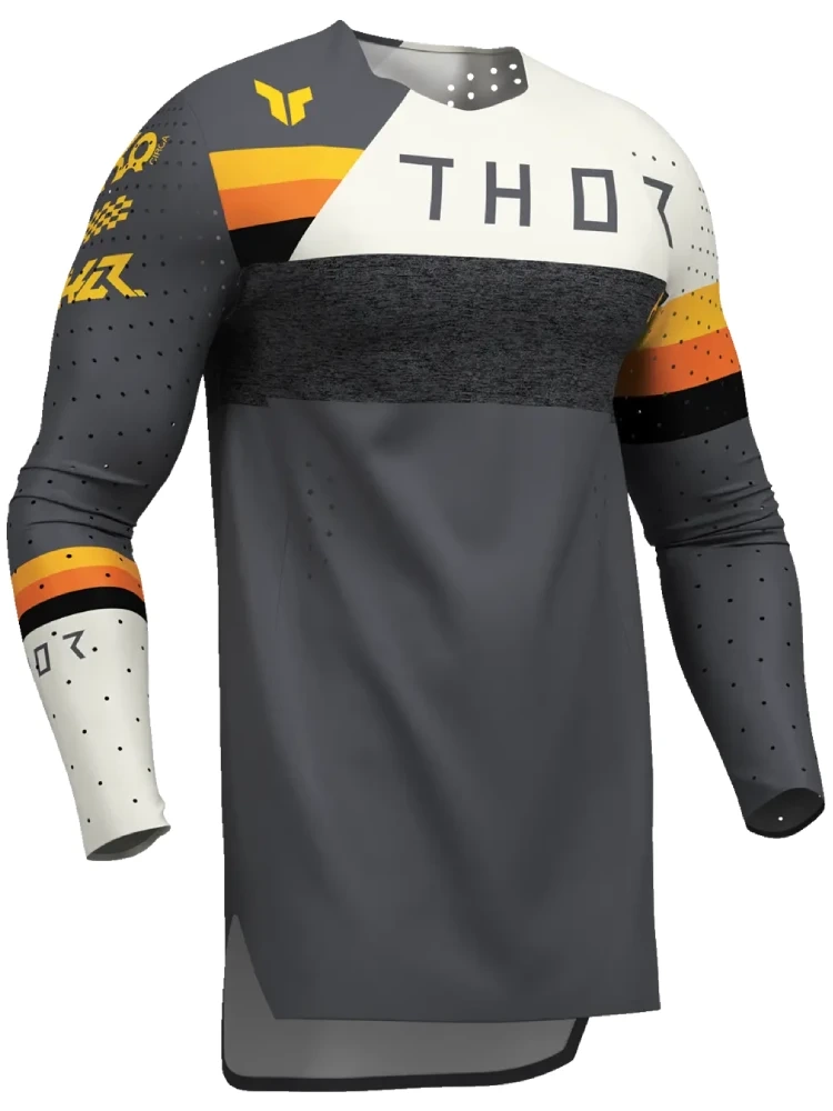 Bluza enduro Thor Sportmode League szaro-biała