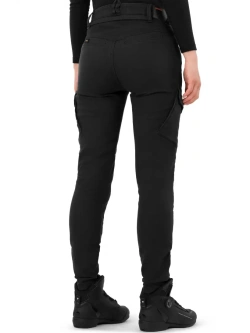 Jeansy motocyklowe damskie Shima Recon czarne