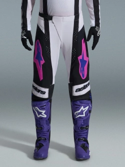 Spodnie cross Alpinestars MX Techstar Knif czarno-szaro-fioletowe