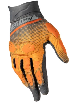 Rękawice cross Leatt X-Flow Short pomarańczowo-szaro-czarne