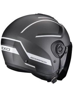 Kask otwarty Scorpion Exo-City II Cosmos srebrno-biały matowy