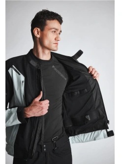 Kurtka motocyklowa tekstylna Modeka Khao Air II czarno-popielata