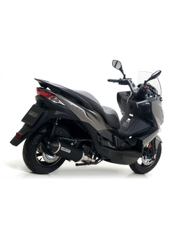 Tłumik Arrow Urban [Aluminium "Dark" + Nichrom "Dark"] - Kawasaki J 300 [17-20]