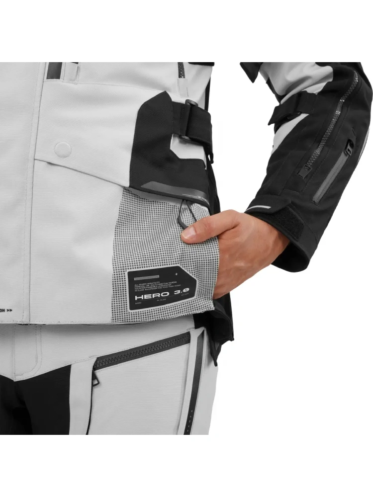 Kurtka motocyklowa tekstylna Shima Hero 3.0 G2 szaro-czarna