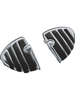 Podesty ISO®-Wing chrom + adaptery 8802 Kuryakyn do Honda, Suzuki, Triumph, Yamaha (wybrane modele)