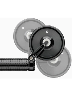 Lusterko motocyklowe uniwersalne Motogadget Mo.view Classic Flip aluminiowe, czarne [długość ramienia: 72 mm]