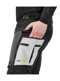 Spodnie motocyklowe tekstylne Shima Tracker czarno-szare