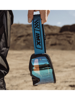 Gogle motocyklowe iMX Endurance Race niebiesko-czarne matowe