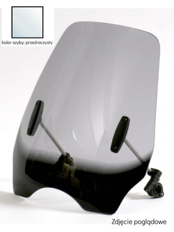 Szyba motocyklowa MRA Highway "HI" + zestaw montażowy HKSL Honda CB 1100 (13-23) przezroczysta