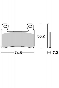 KLOCKI HAMULCOWE SBS 734 DC