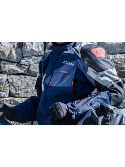 Kurtka motocyklowa tekstylna Klim Kodiak niebiesko-czerwona