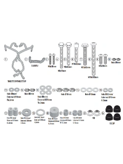 Gmole silnika Kappa CF Moto 800 MT-X (25-) czarne