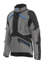 Kurtka motocyklowa tekstylna Dainese Gullfoss D-Dry szaro-czarno-niebieska