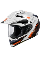 Kask adventure Shoei Hornet ADV 06 Invigorate TC-8 biało-czarno-pomarańczowy