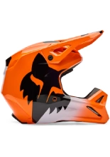 Kask enduro Fox V1 Shield czarno-pomarańczowy